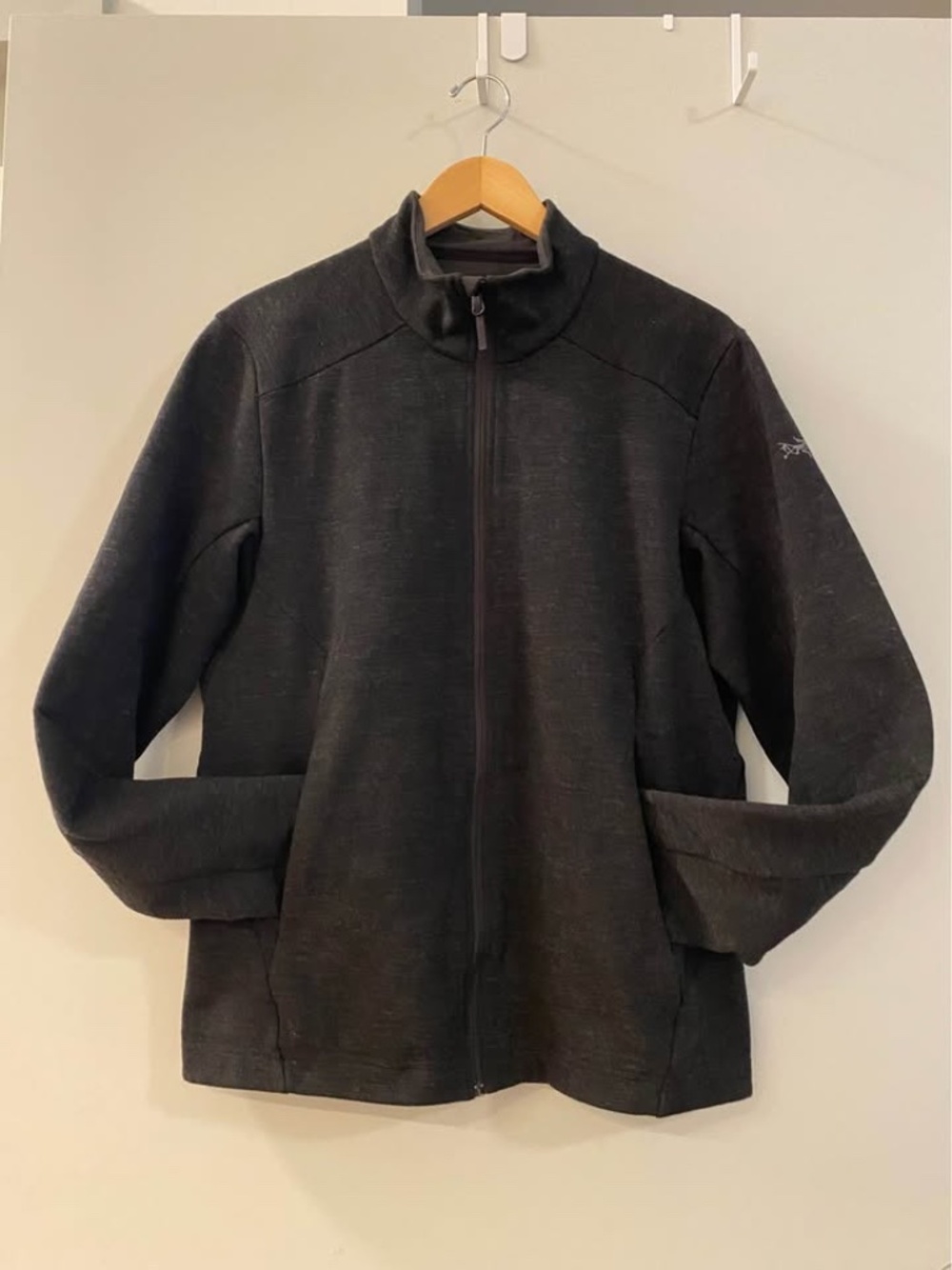 Arc'teryx A2B Vinton Jacket Full Zip Merino Wool Blend - Ash Black